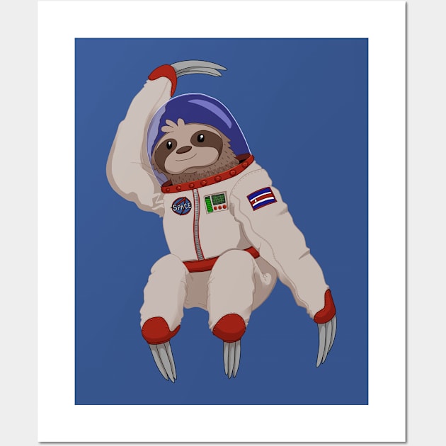 Space sloth Wall Art by cartoonowl